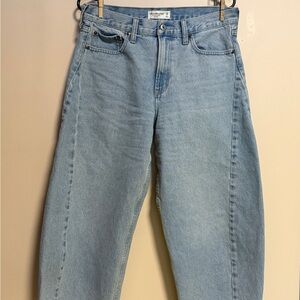 Abercrombie & Fitch Light Blue Barrel Jean - 29S
